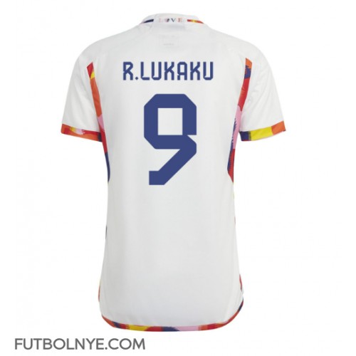Camiseta Bélgica Romelu Lukaku #9 Visitante Equipación Mundial 2022 manga corta